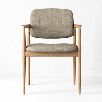 Yumşaq parçalı oturacaqla modern stul